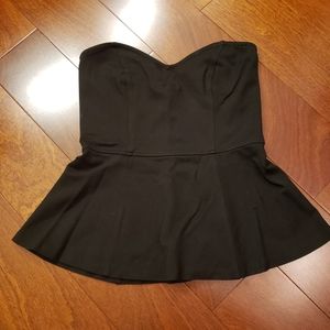 2/$25 H&M Black Sweetheart Neckline Tube Top